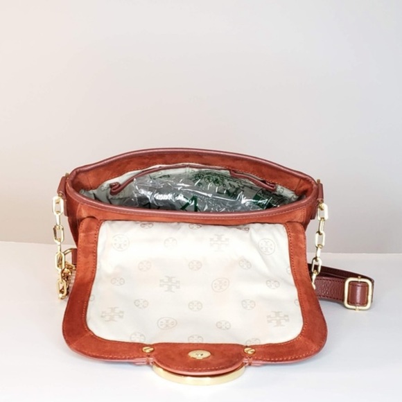 FREE SHIPPING! RARE Vintage Tory Burch Saddlebag! - Picture 6 of 12